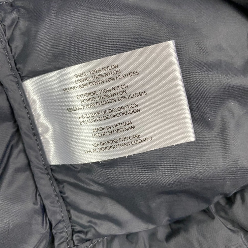 Eddie Bauer women Jacket Large Down Puffer Hooded EB 650 Black - Picture 6 of 13